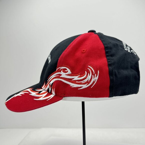 Antique Tractor Show Embroidered Cap 2017 Stockholm MN 10th Red Black Flames - Picture 5 of 10